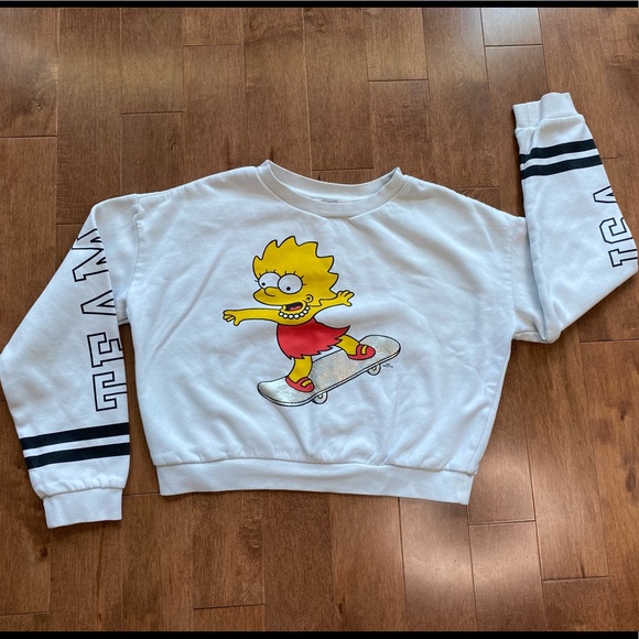 The Simpsons junior crop sweatshirt Lisa - Picture 3 of 10